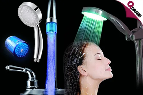 From QR39, Have Fun with Water with Color-Changing Faucet Lights & Color Changing LED Shower Heads! (Up to QR189 Value)